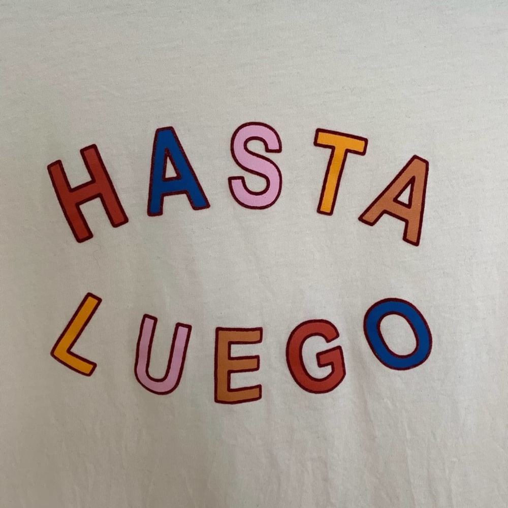 Madewell Eggshell Hasta Luego Tee NWOT S - Picture 3 of 6